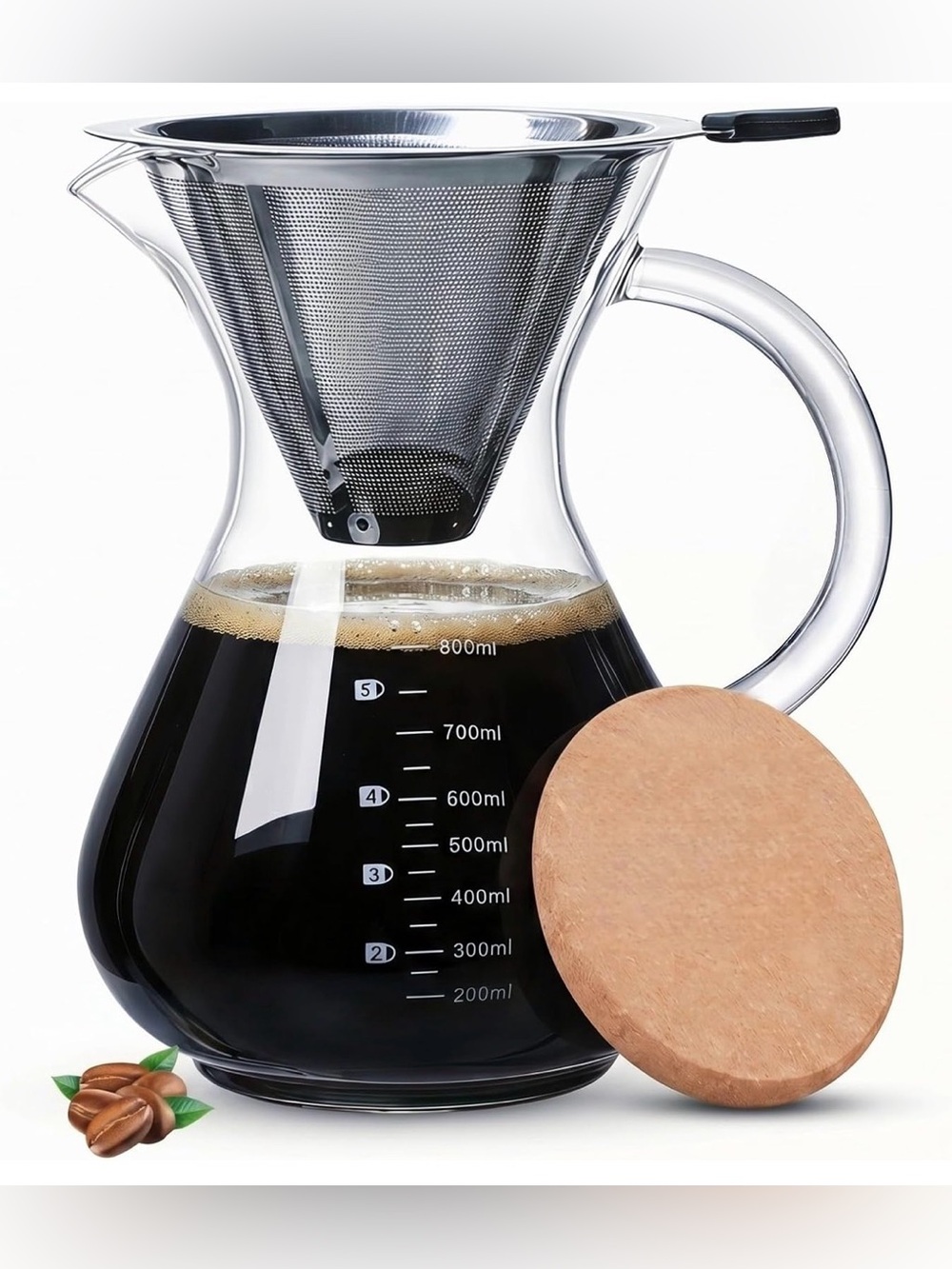 Pour Over Coffee Maker Set – 27 oz / 800 ml | Brand New
